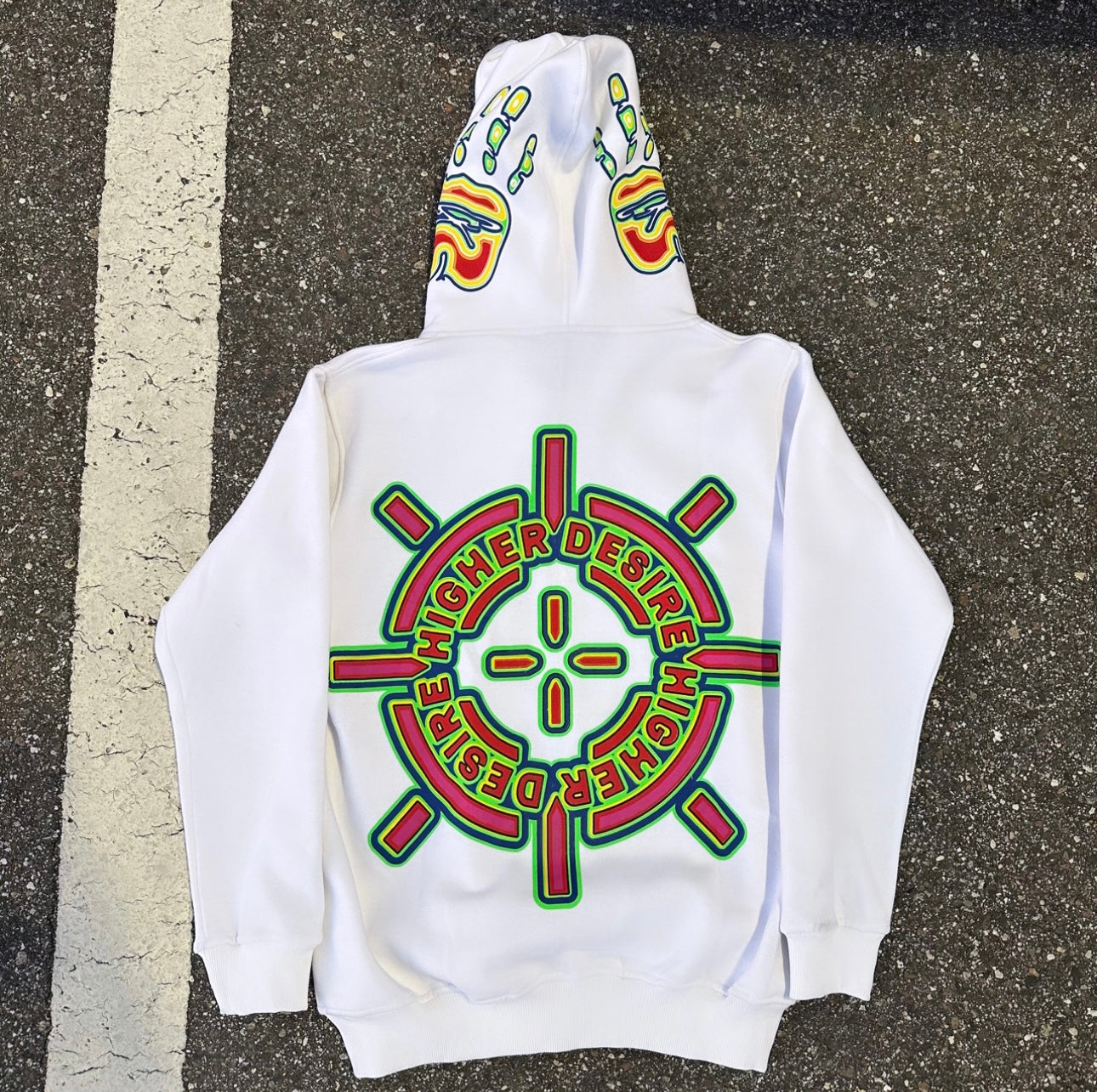 “Thermal Sight” Zip Up (White)