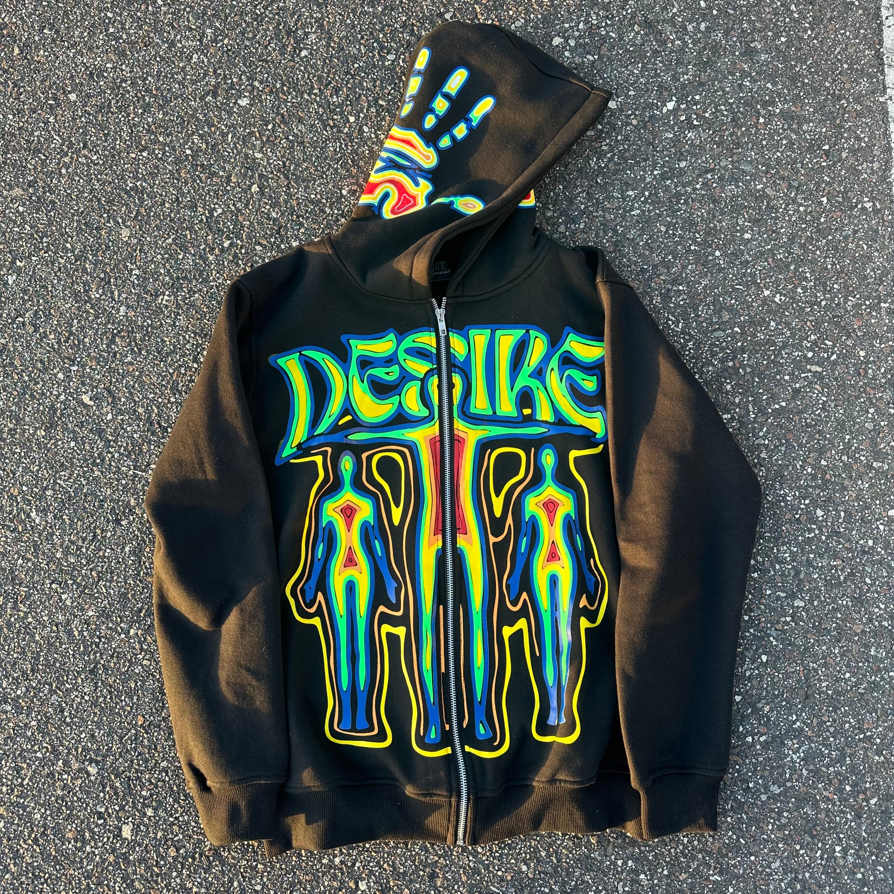 “Thermal Sight” Zip Up (Black)