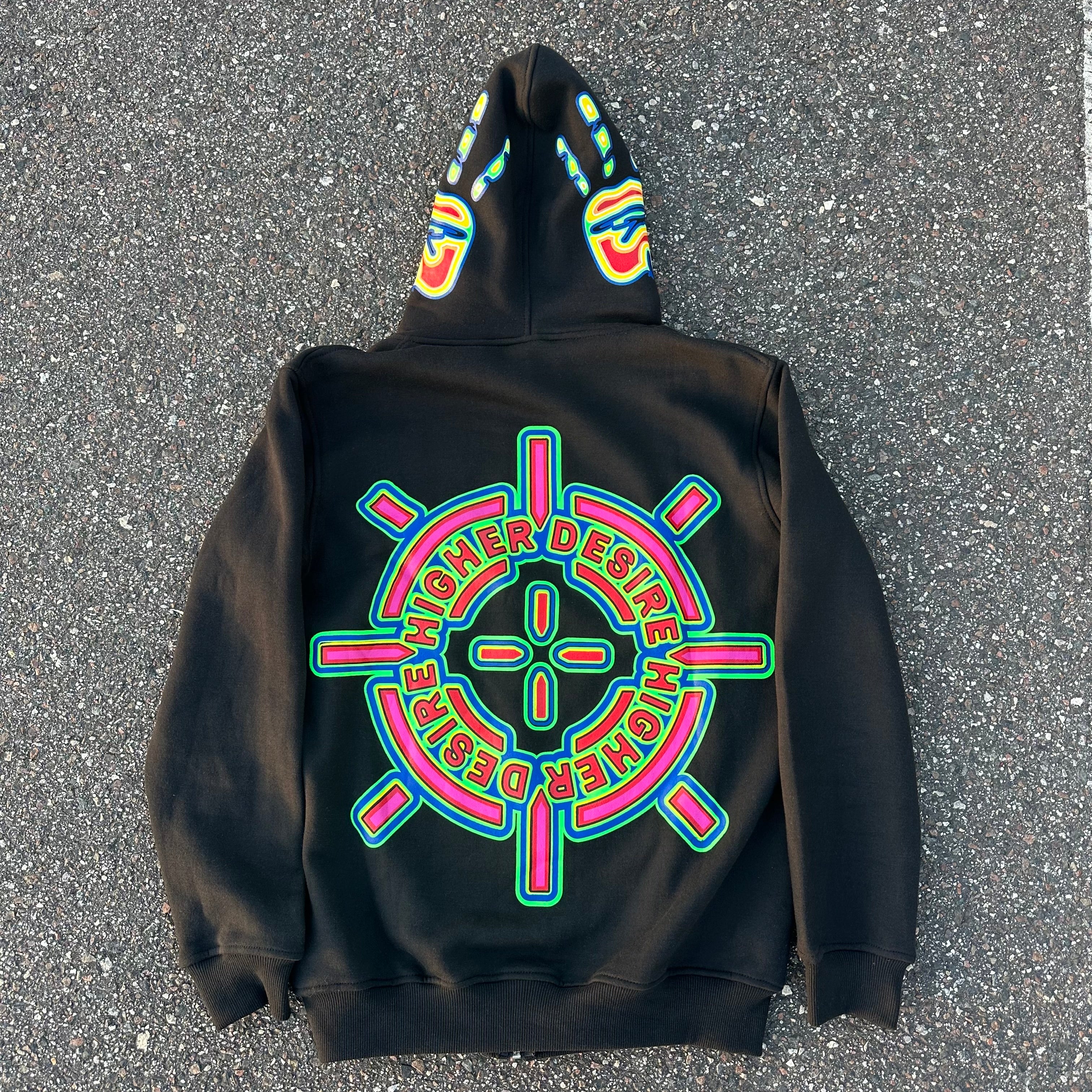 “Thermal Sight” Zip Up (Black)